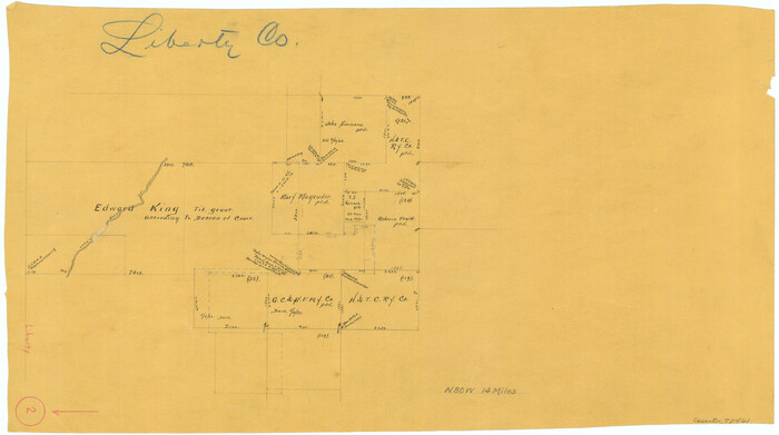 70461, Liberty County Working Sketch 2, General Map Collection