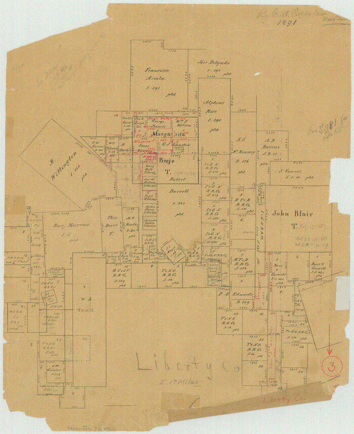 70462, Liberty County Working Sketch 3, General Map Collection
