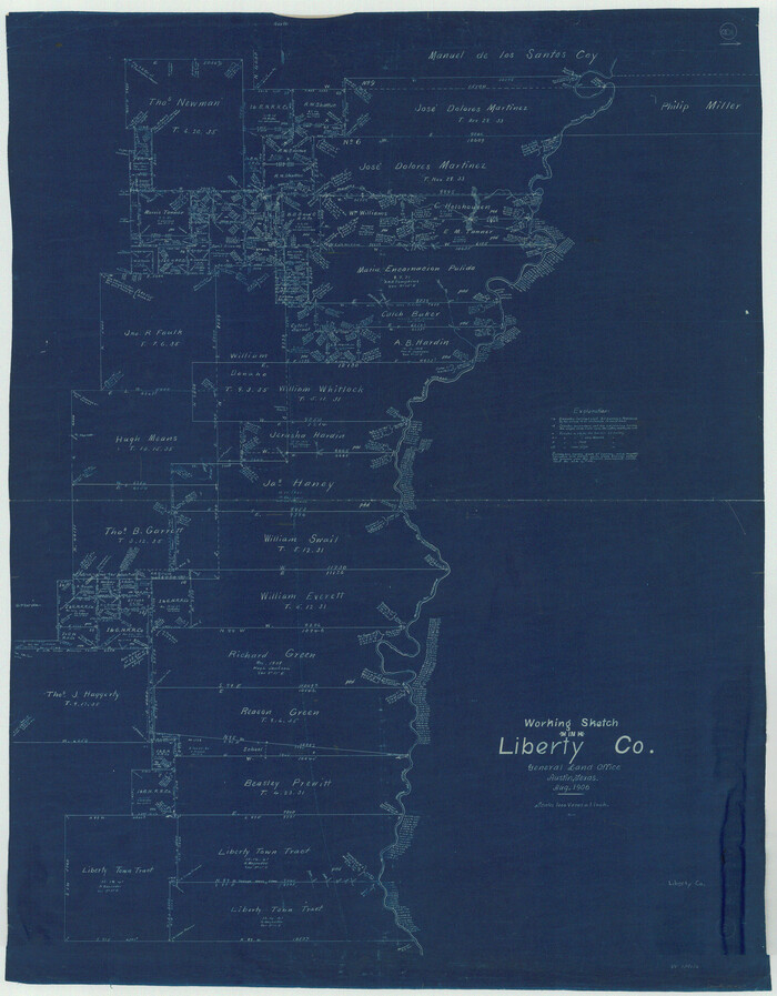 70467, Liberty County Working Sketch 8, General Map Collection