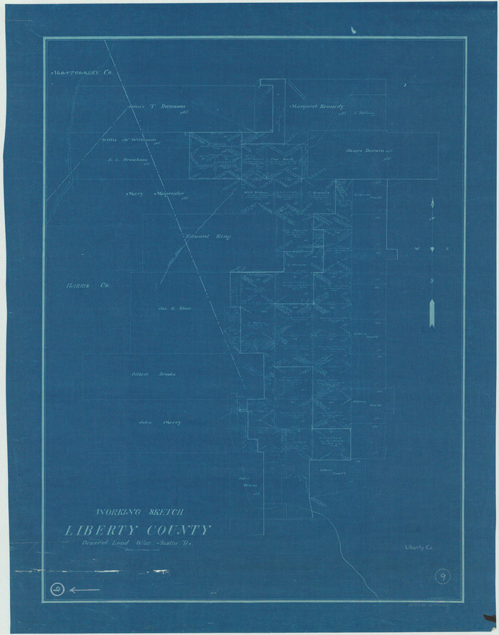 70468, Liberty County Working Sketch 9, General Map Collection