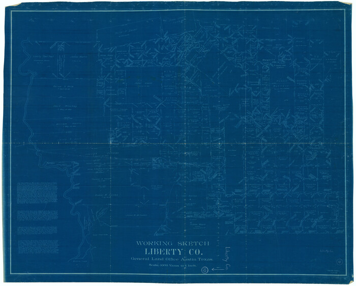70469, Liberty County Working Sketch 10, General Map Collection