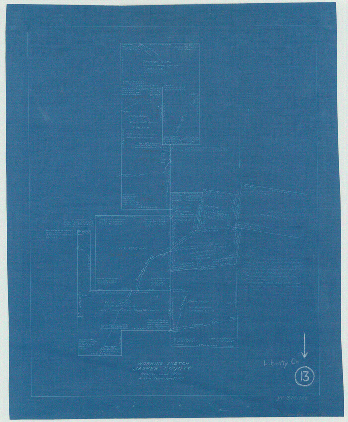 70472, Liberty County Working Sketch 13, General Map Collection