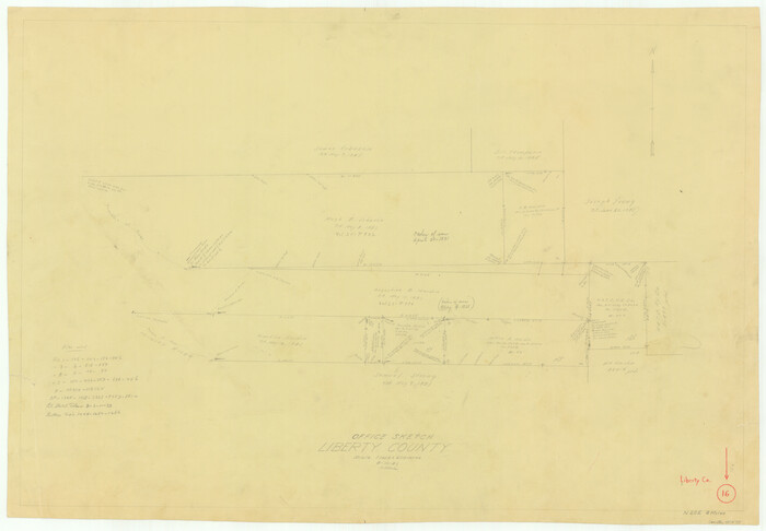 70475, Liberty County Working Sketch 16, General Map Collection