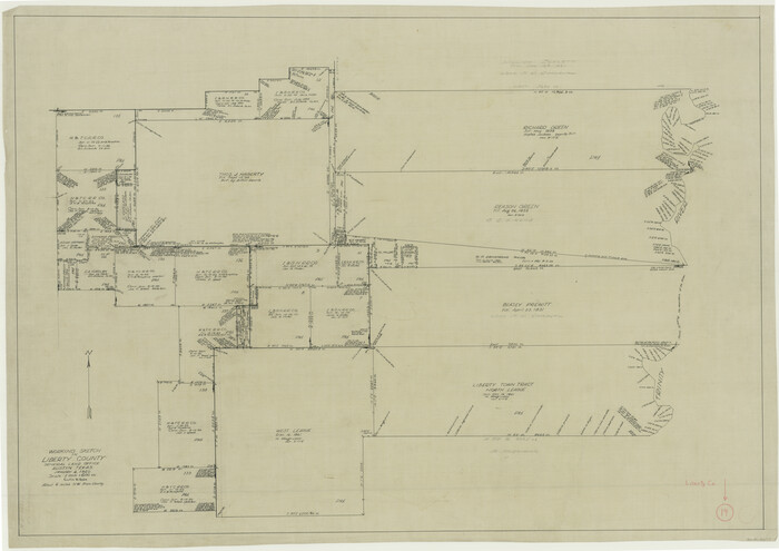 70478, Liberty County Working Sketch 19, General Map Collection
