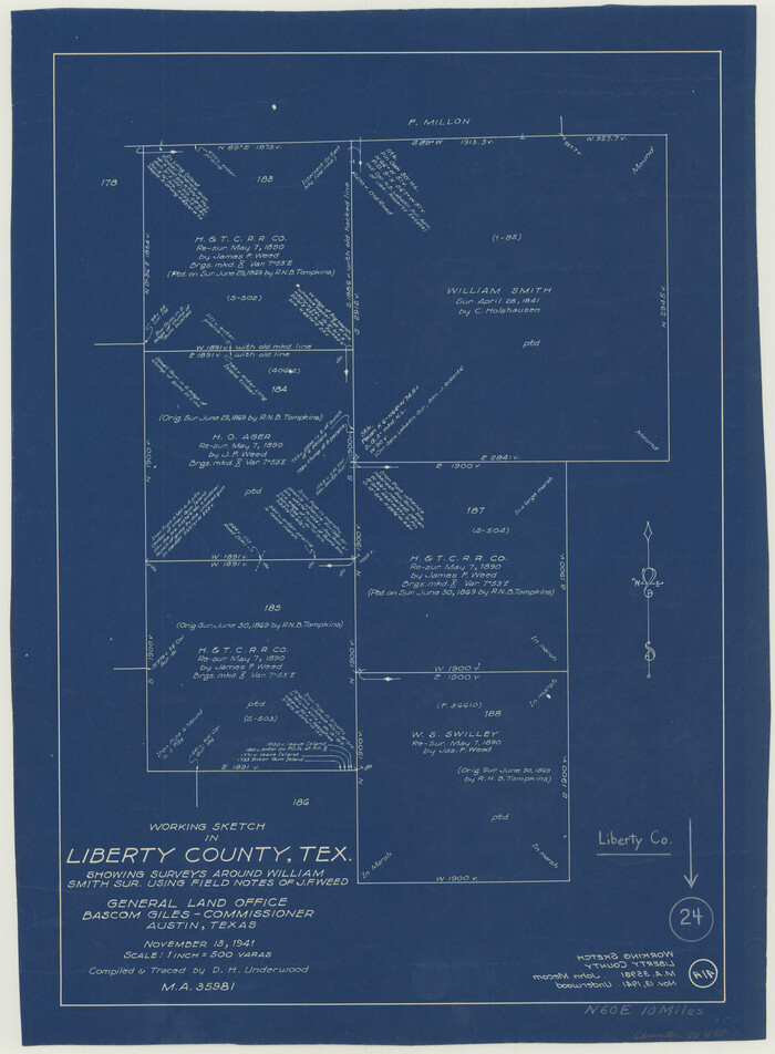 70483, Liberty County Working Sketch 24, General Map Collection