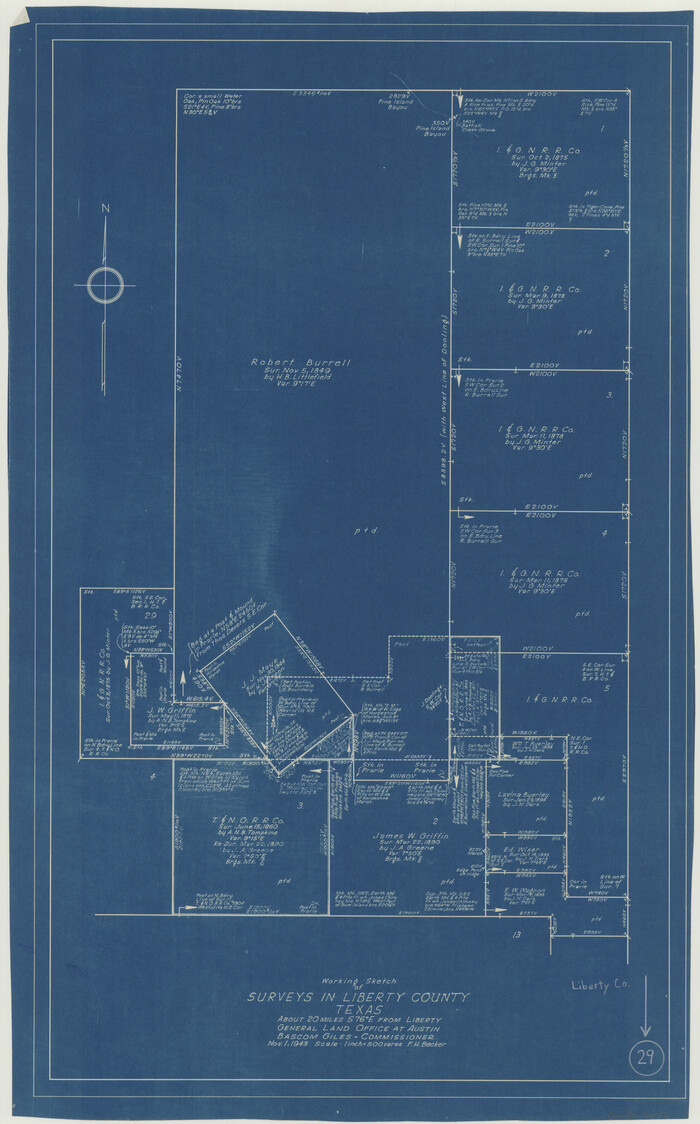 70488, Liberty County Working Sketch 29, General Map Collection
