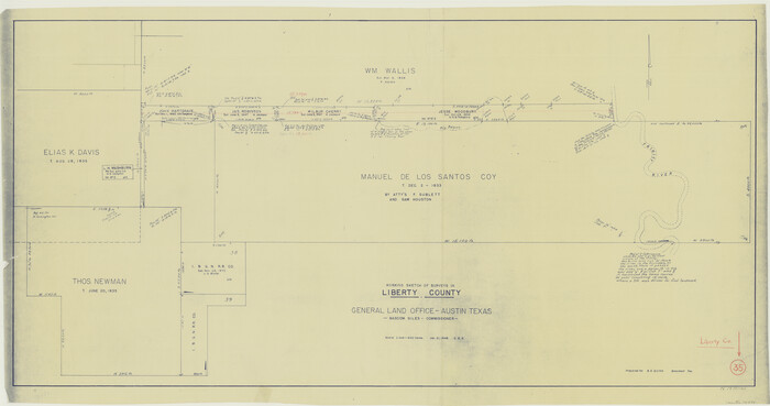 70494, Liberty County Working Sketch 35, General Map Collection