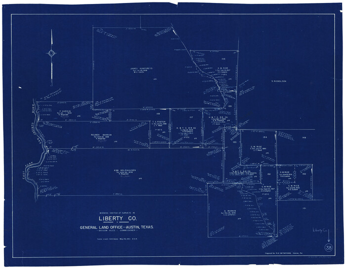 70497, Liberty County Working Sketch 38, General Map Collection