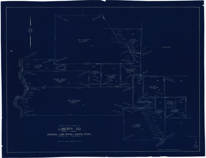 70497, Liberty County Working Sketch 38, General Map Collection