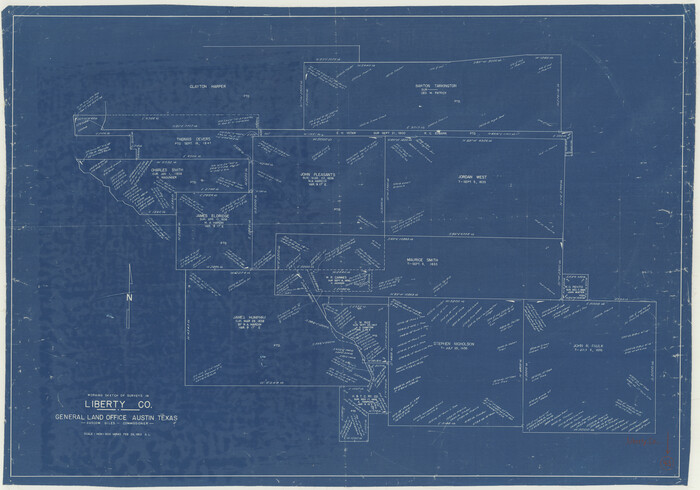 70502, Liberty County Working Sketch 43, General Map Collection