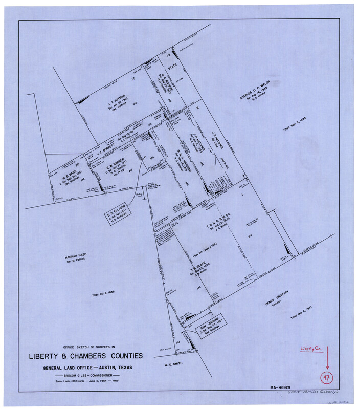70506, Liberty County Working Sketch 47, General Map Collection