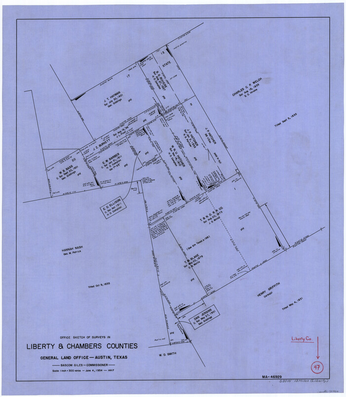 70506, Liberty County Working Sketch 47, General Map Collection