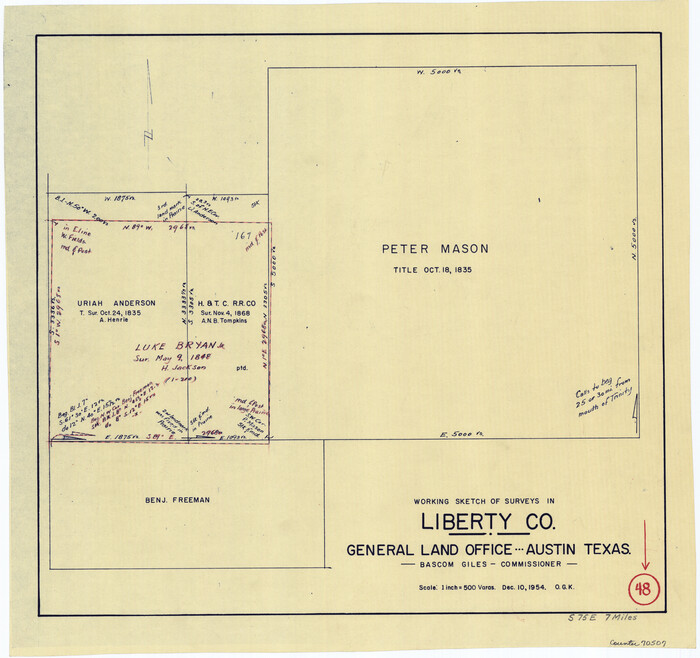 70507, Liberty County Working Sketch 48, General Map Collection