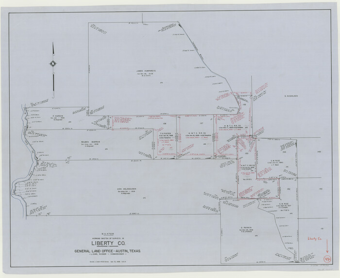 70508, Liberty County Working Sketch 49a, General Map Collection