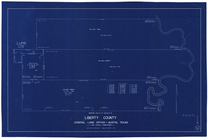 70510, Liberty County Working Sketch 50, General Map Collection
