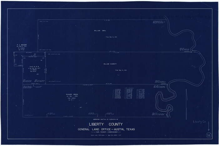 70510, Liberty County Working Sketch 50, General Map Collection