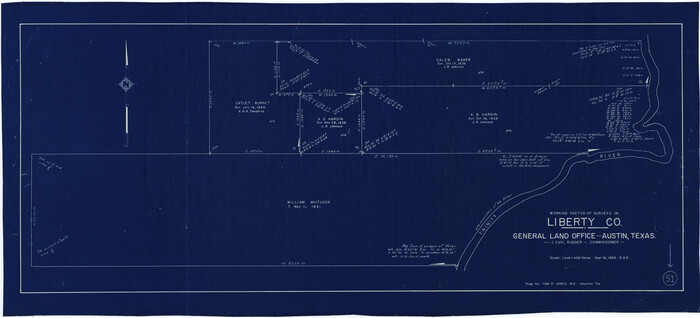 70511, Liberty County Working Sketch 51, General Map Collection