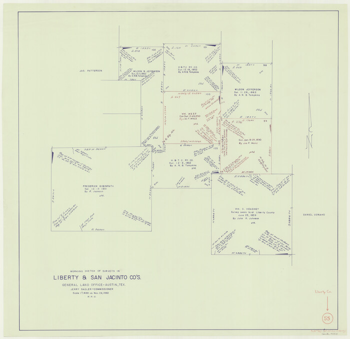 70515, Liberty County Working Sketch 55, General Map Collection