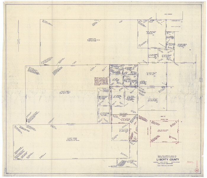 70526, Liberty County Working Sketch 66, General Map Collection