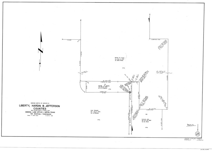 70529, Liberty County Working Sketch 69, General Map Collection