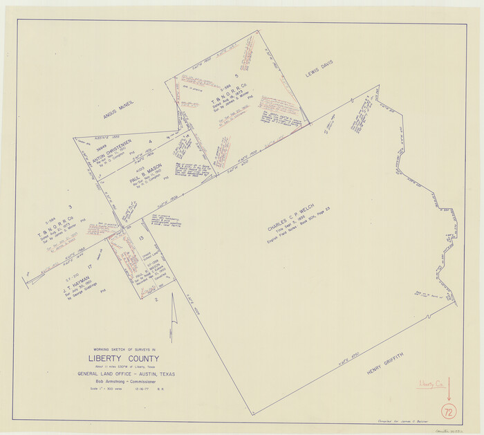 70532, Liberty County Working Sketch 72, General Map Collection