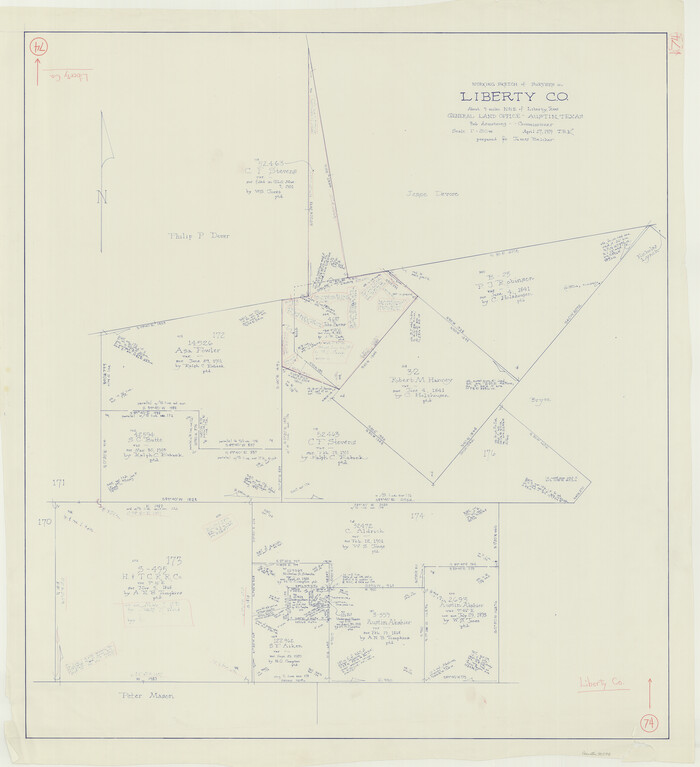 70534, Liberty County Working Sketch 74, General Map Collection