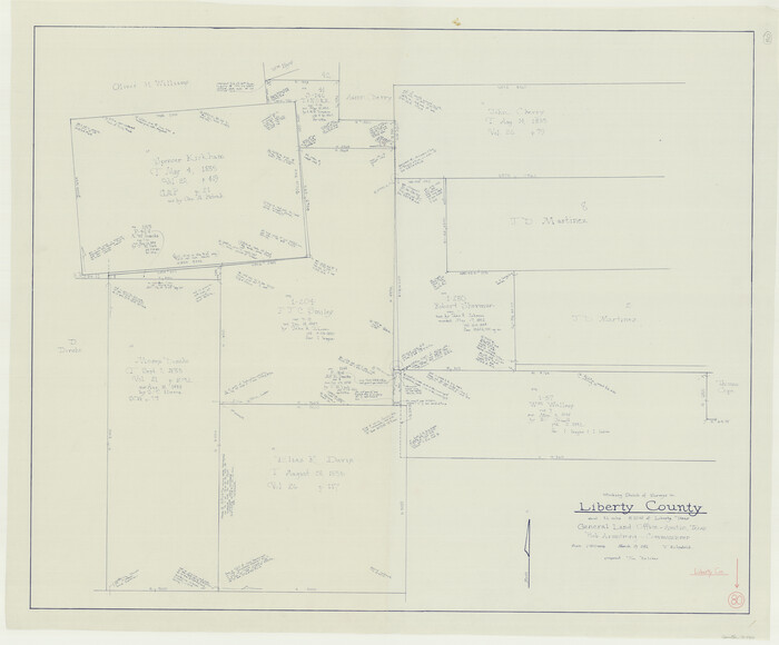 70540, Liberty County Working Sketch 80, General Map Collection