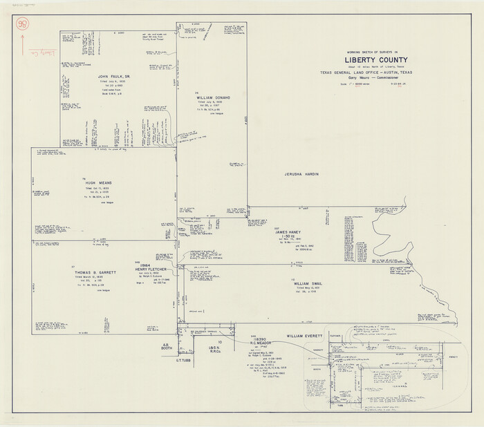 70546, Liberty County Working Sketch 86, General Map Collection