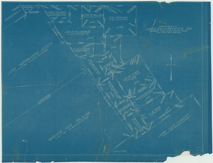 70554, Limestone County Working Sketch 4, General Map Collection