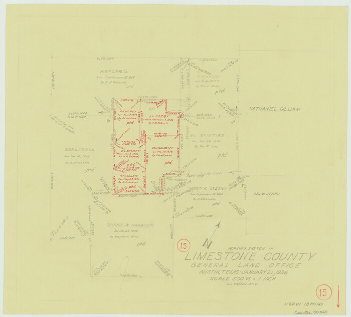 70565, Limestone County Working Sketch 15, General Map Collection