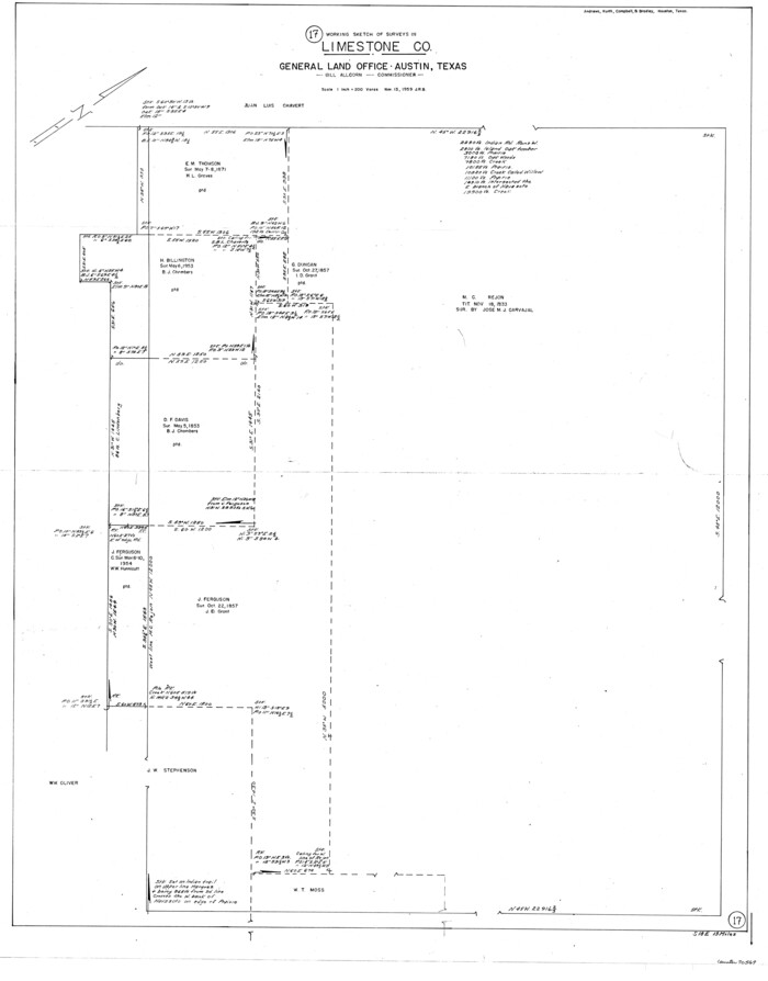 70567, Limestone County Working Sketch 17, General Map Collection