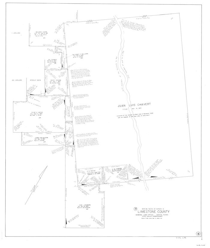 70568, Limestone County Working Sketch 18, General Map Collection