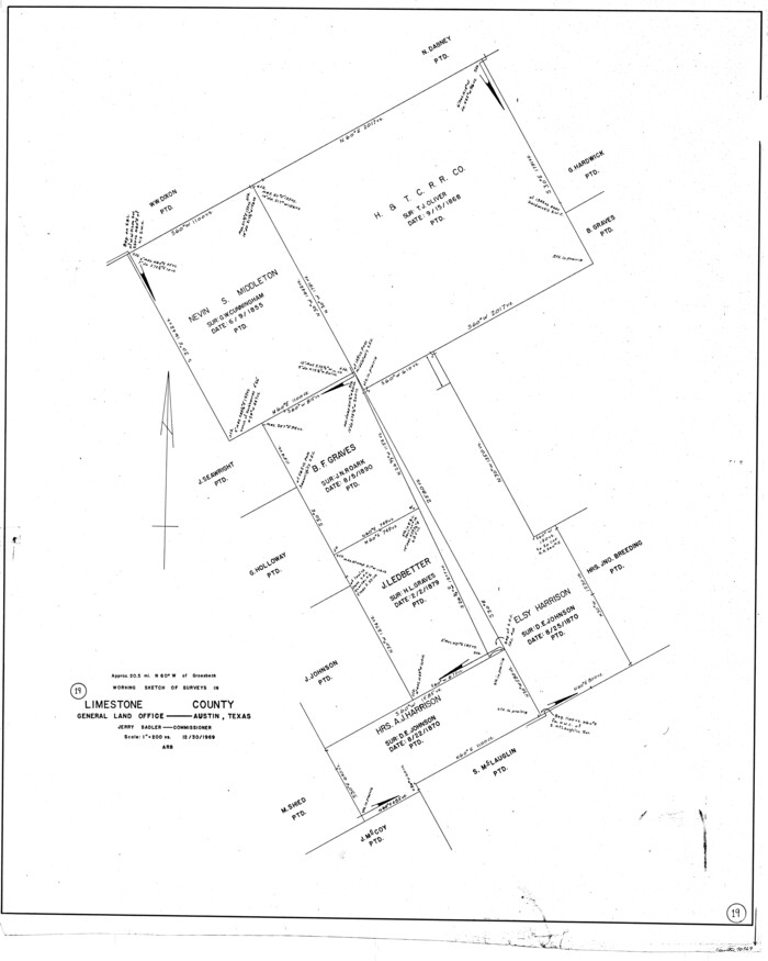 70569, Limestone County Working Sketch 19, General Map Collection
