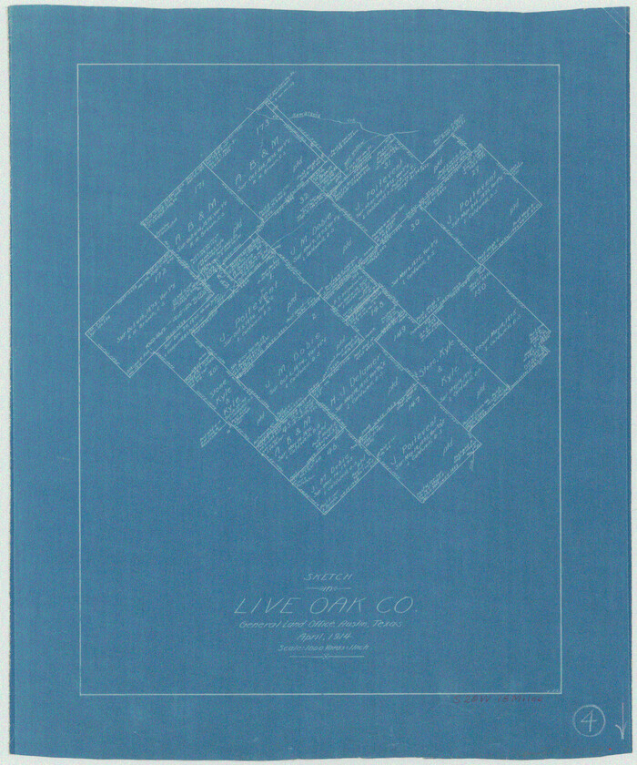 70589, Live Oak County Working Sketch 4, General Map Collection