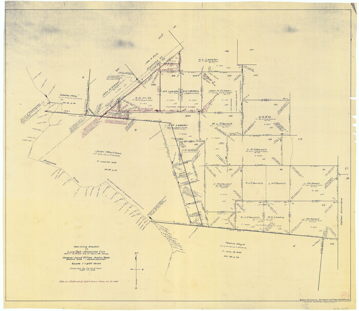 70595, Live Oak County Working Sketch 10, General Map Collection