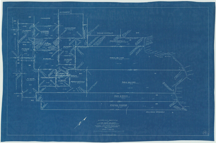 70599, Live Oak County Working Sketch 14, General Map Collection