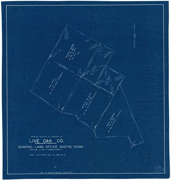 70600, Live Oak County Working Sketch 15, General Map Collection