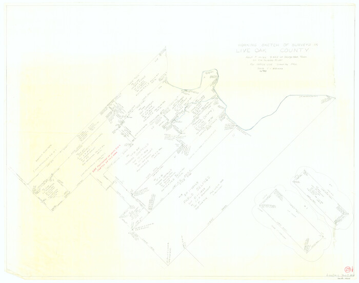70614, Live Oak County Working Sketch 29, General Map Collection