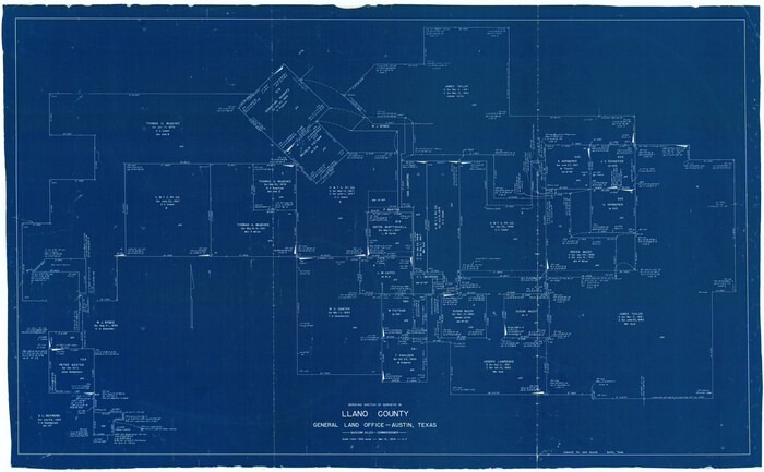 70622, Llano County Working Sketch 4, General Map Collection