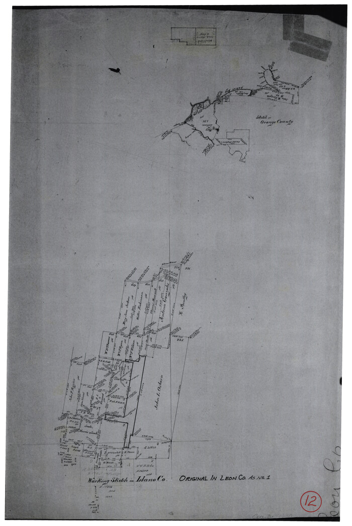 70630, Llano County Working Sketch 12, General Map Collection
