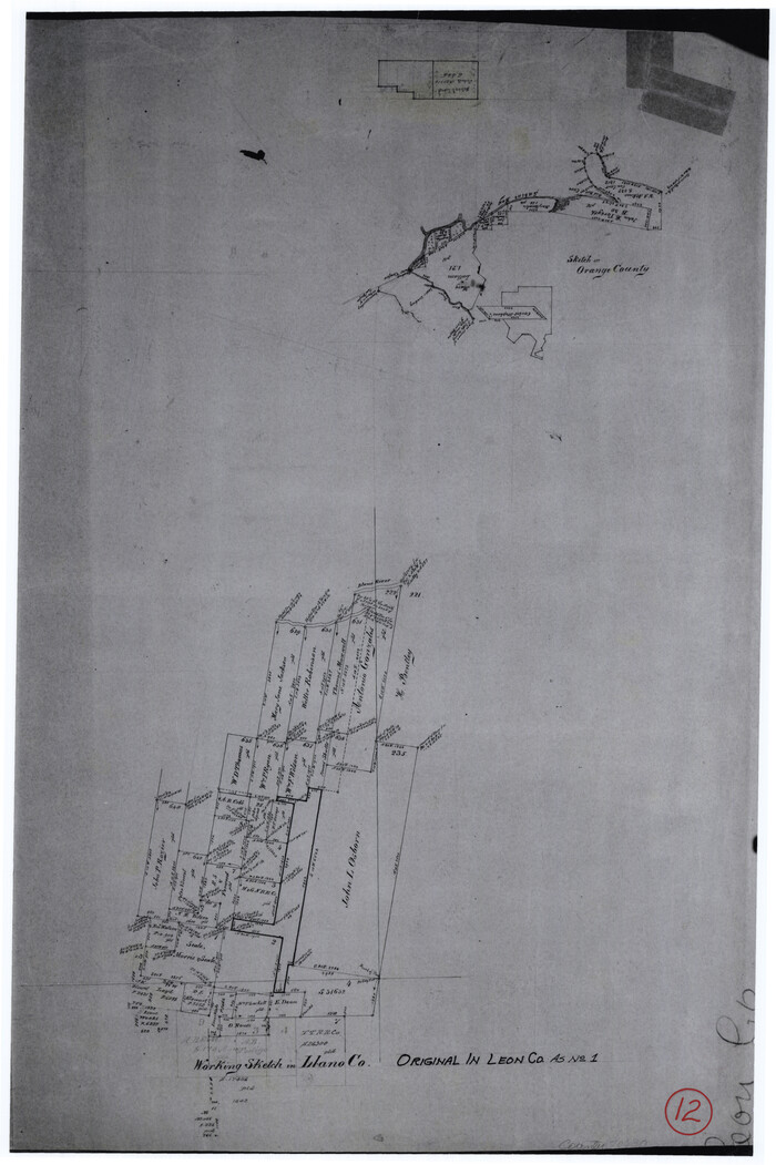 70630, Llano County Working Sketch 12, General Map Collection