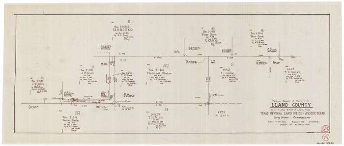 70632, Llano County Working Sketch 14, General Map Collection
