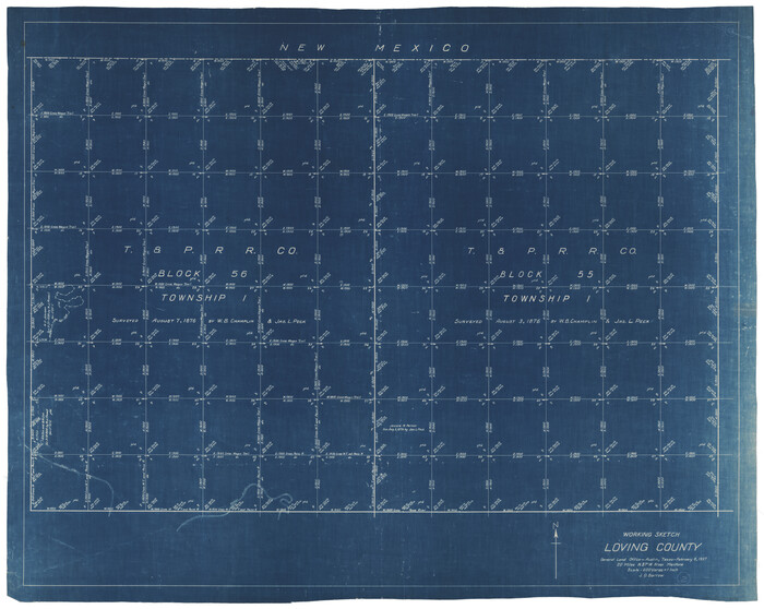 70634, Loving County Working Sketch 2, General Map Collection
