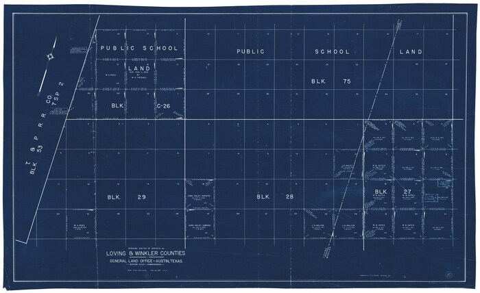 70638, Loving County Working Sketch 6, General Map Collection
