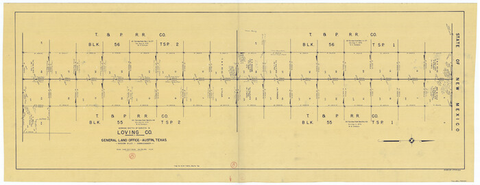 70640, Loving County Working Sketch 8, General Map Collection