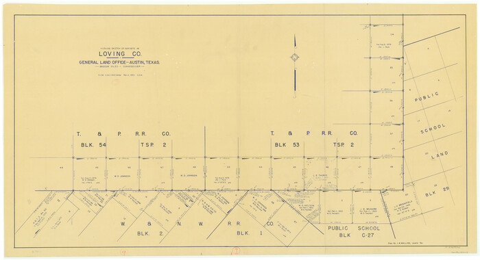 70641, Loving County Working Sketch 9, General Map Collection
