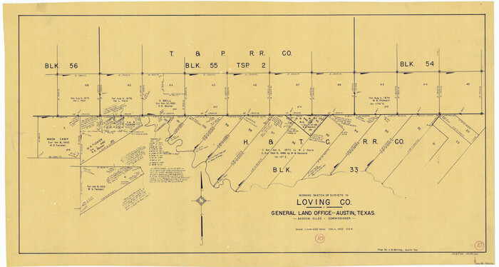 70642, Loving County Working Sketch 10, General Map Collection