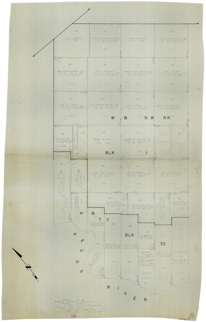 70650, Loving County Working Sketch 16a, General Map Collection