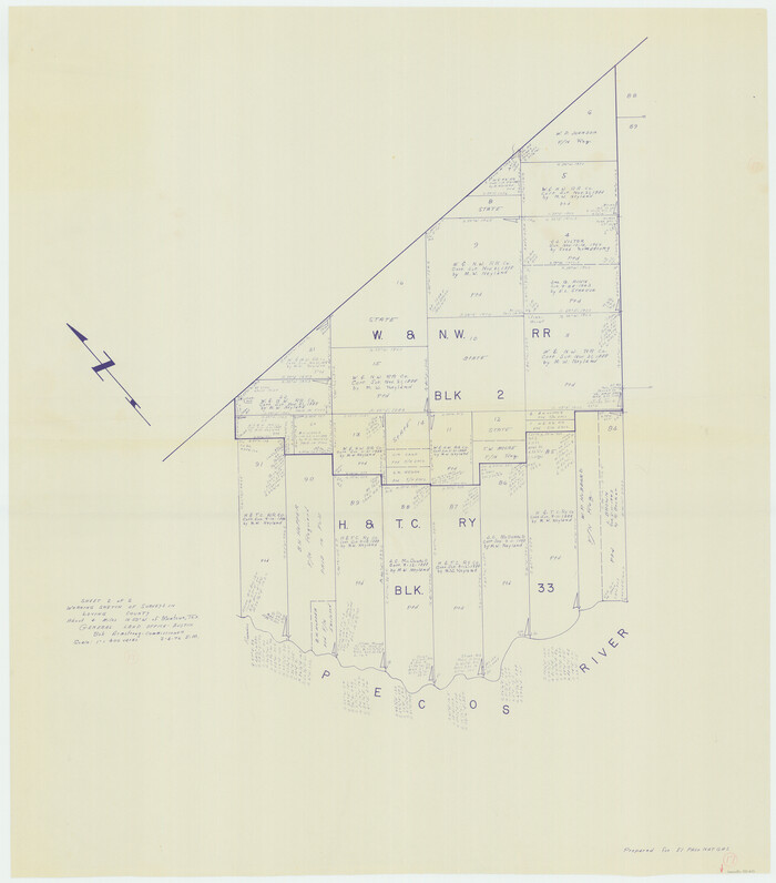 70651, Loving County Working Sketch 17, General Map Collection