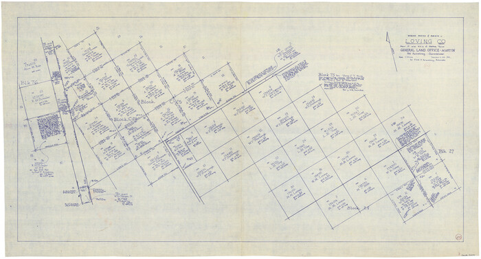 70654, Loving County Working Sketch 20, General Map Collection
